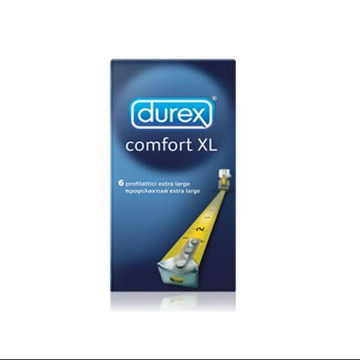 Durex Comfort XL Προφυλακτικά Extra Large, για Περισσότερη Άνεση 6τεμ.