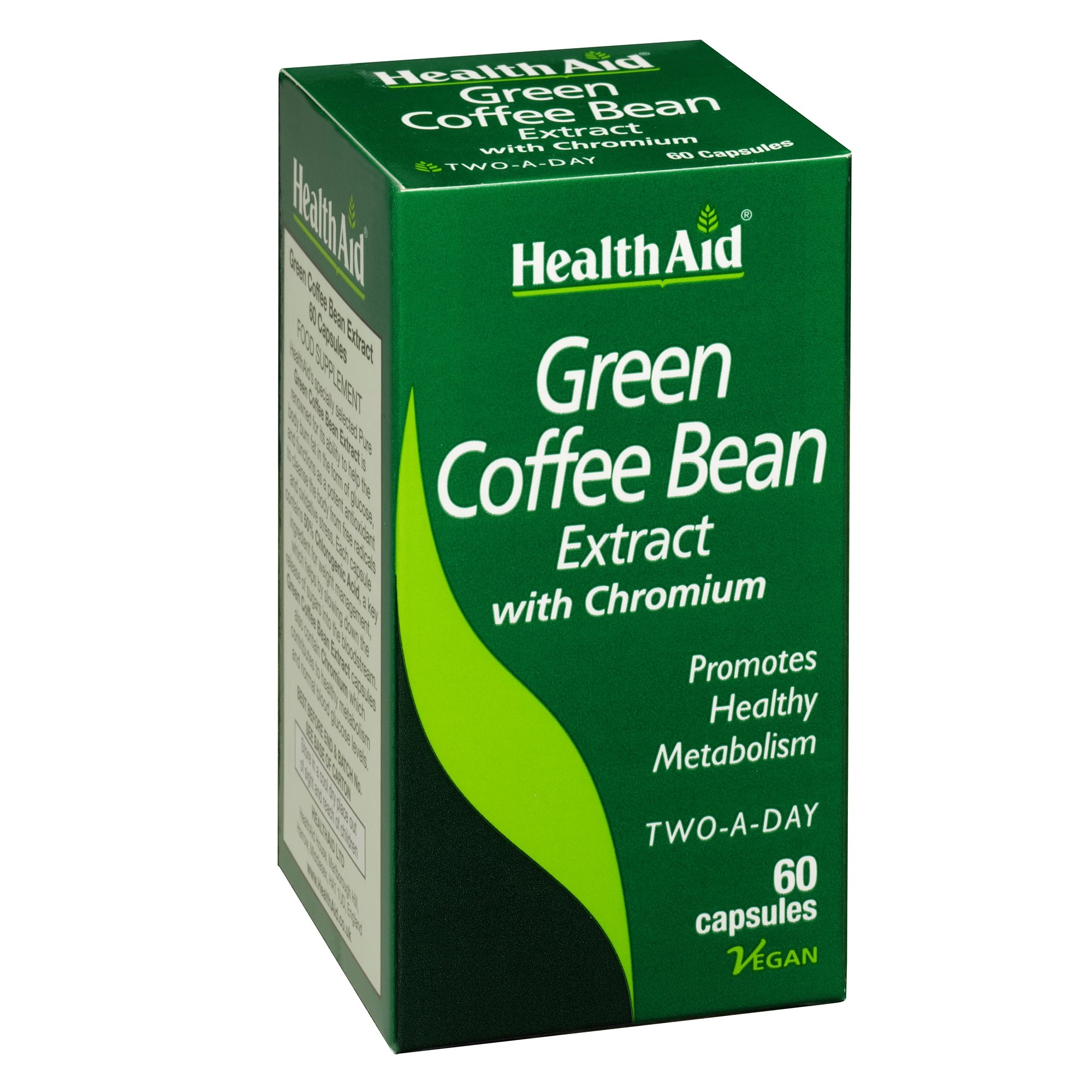 HealthAid Green Coffee Bean Extract Εκχύλισμα Πράσινου Καφέ με Λιποδιαλυτική Δράση 60 Κάψουλες