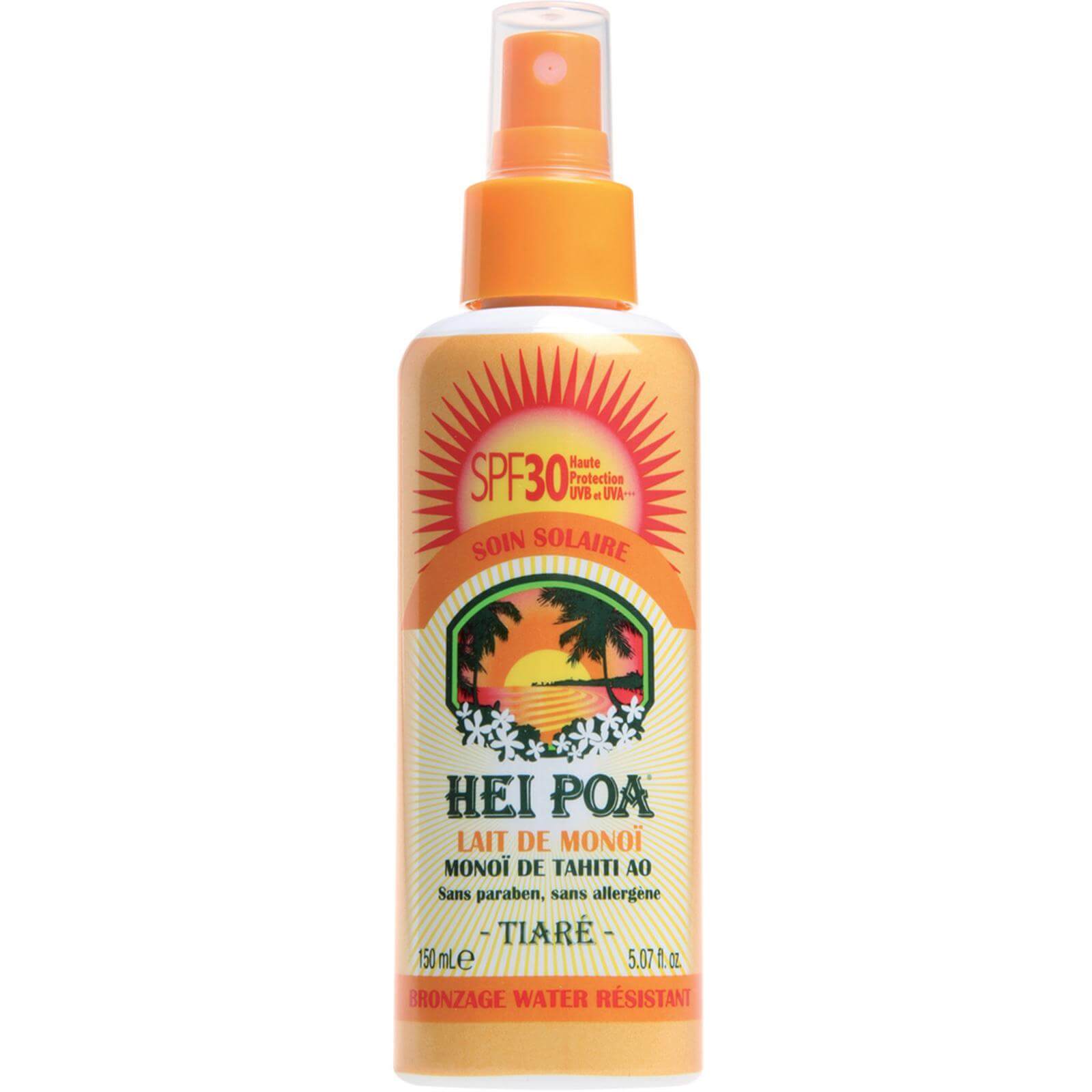 Hei Poa Lait De Monoi Tiare Spf30 Αντηλιακό Γαλάκτωμα 150ml