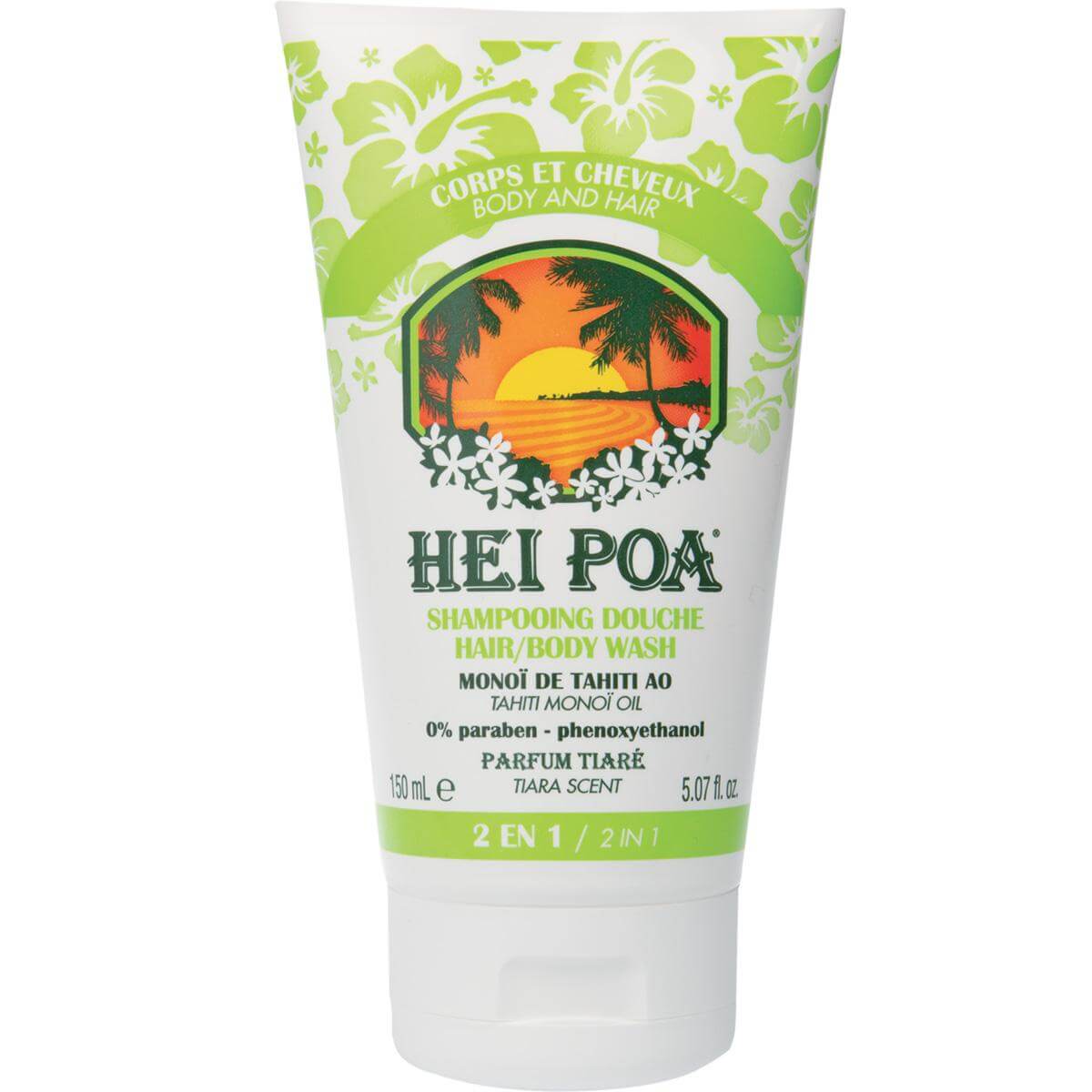 Hei Poa Shampooing Douche Καθαριστικό για Σώμα & Μαλλιά με Άρωμα Tiare 150ml