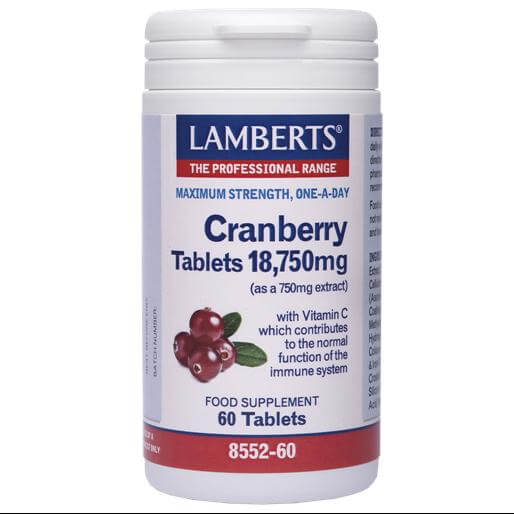 Lamberts Cranberry Συμπλήρωμα Διατροφής για τη Διατήρηση της Υγείας του Ουροποιητικού Συστήματος 60 tabs