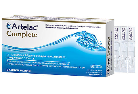Bausch & Lomb Artelac Complete Λιπαντικό Οφθαλμικό Διάλυμα 30 Μονοδόσεις x 0.5ml