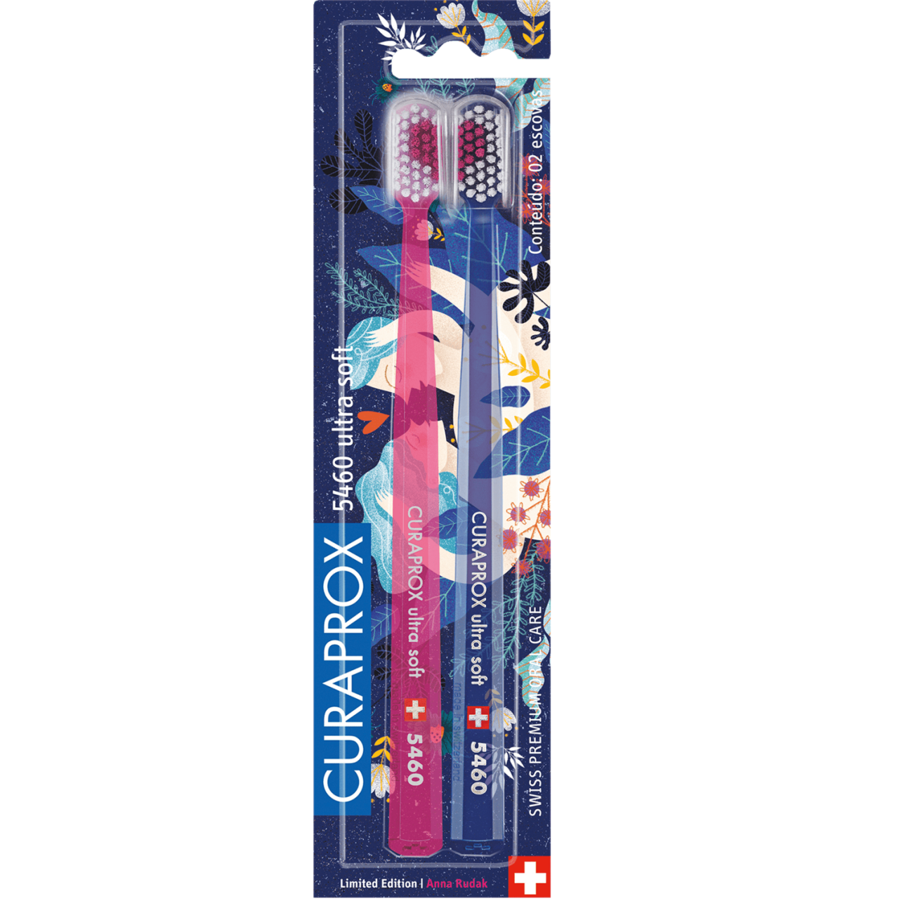 Curaprox Cs 5460 Ultra Soft Οδοντόβουρτσες με Απαλές και Ανθεκτικές Ίνες 2 τμχ