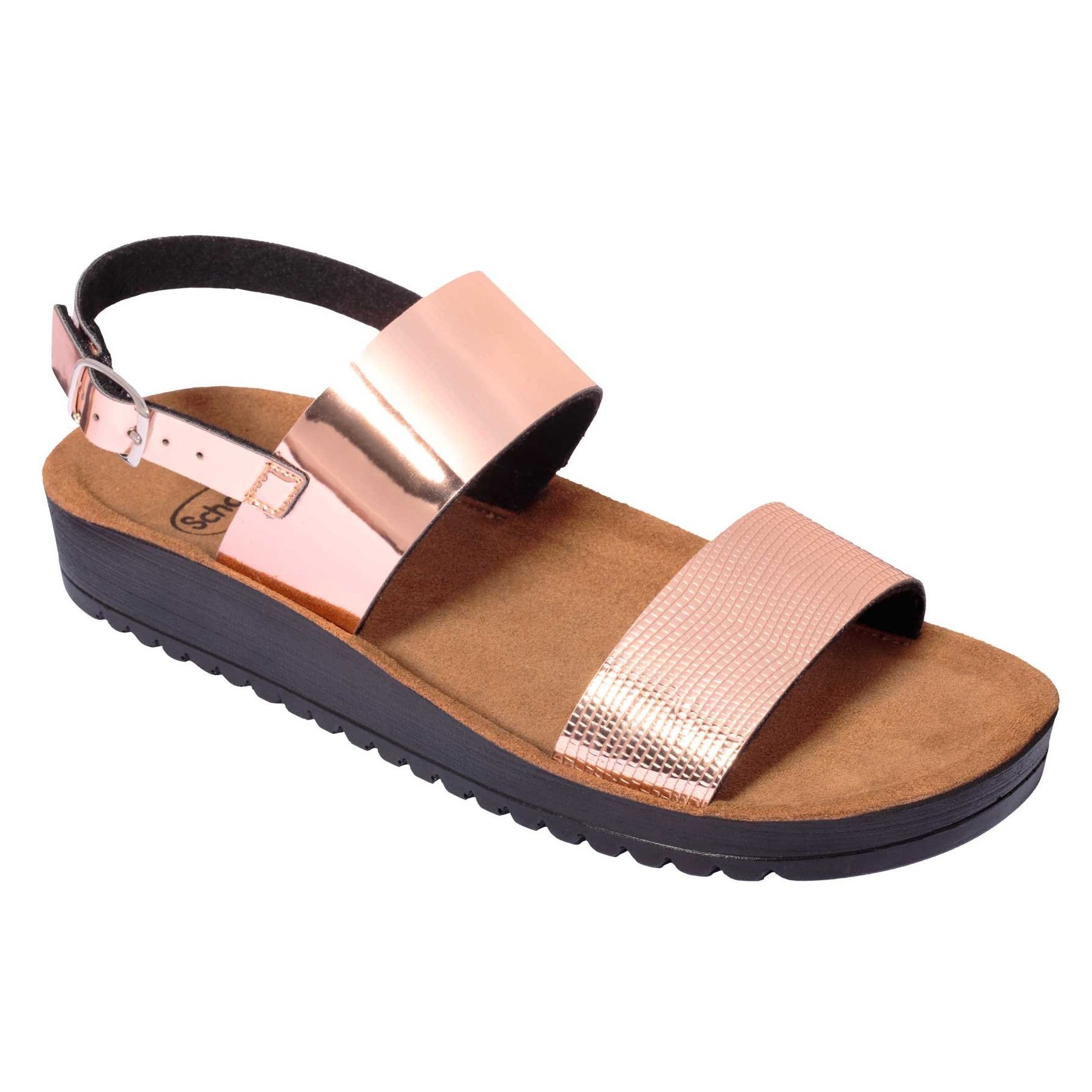 Scholl Shoes Cynthia Sandal Rose Gold Γυναικεία Ανατομικά Παπούτσια Χαρίζουν Σωστή Στάση & Φυσικό Χωρίς Πόνο Βάδισμα 1Ζευγάρι – 37
