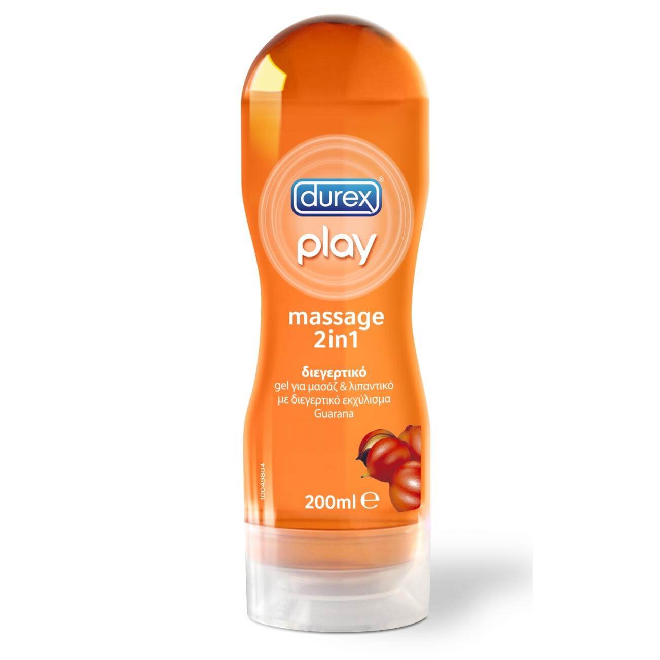 Durex Play Massage 2 in 1 Guarana Λιπαντικό Μεταξένιο και Αισθησιακό Χάδι 200ml