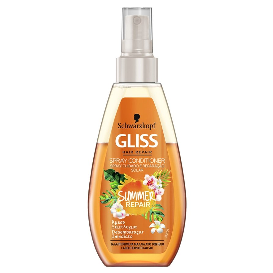 Schwarzkopf Gliss Treatment Spray Conditioner Summer Repair για Ταλαιπωρημένα Μαλλιά Από τον Ήλιο 150ml