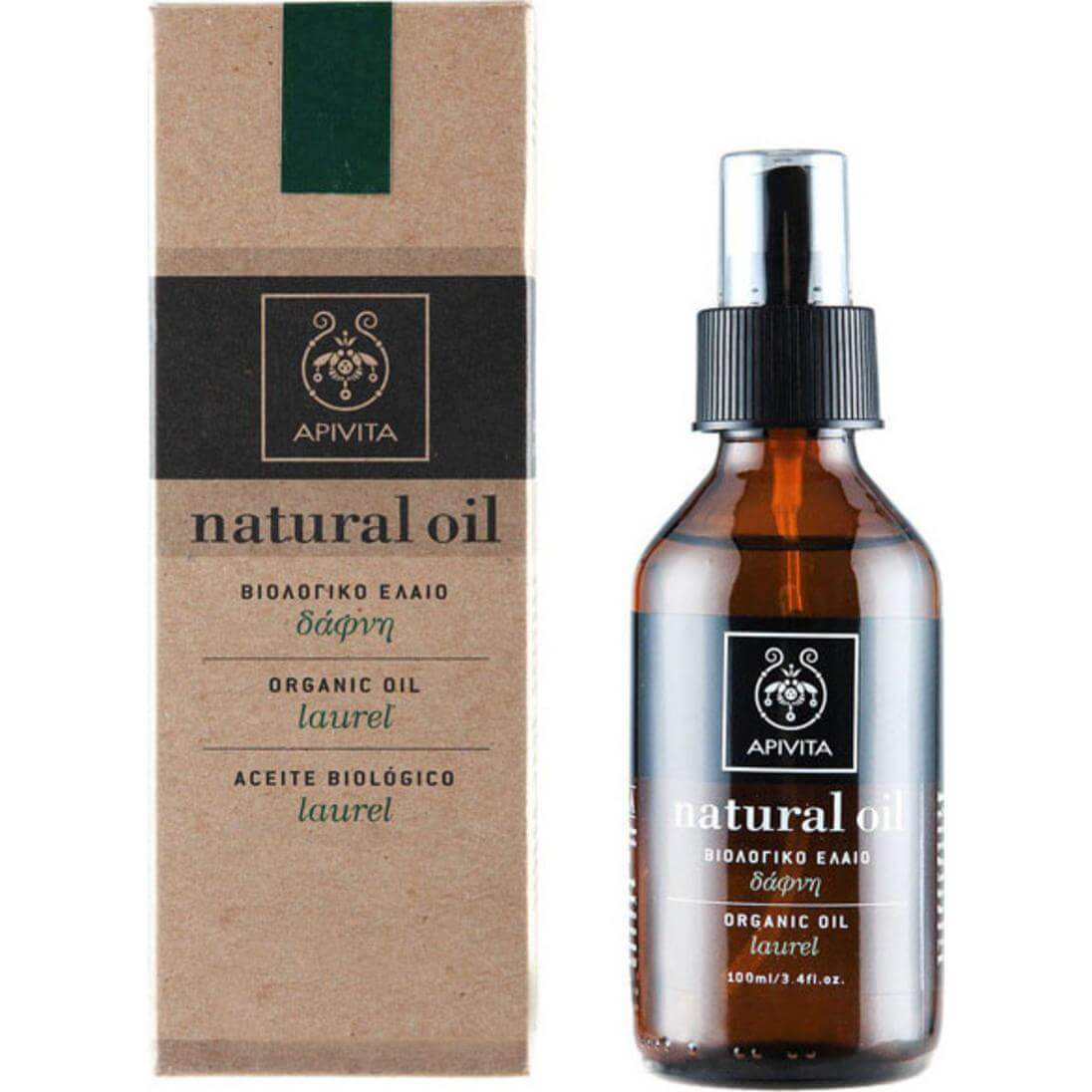 Apivita Natural Oil Βιολογικό Έλαιο Δάφνη 100ml