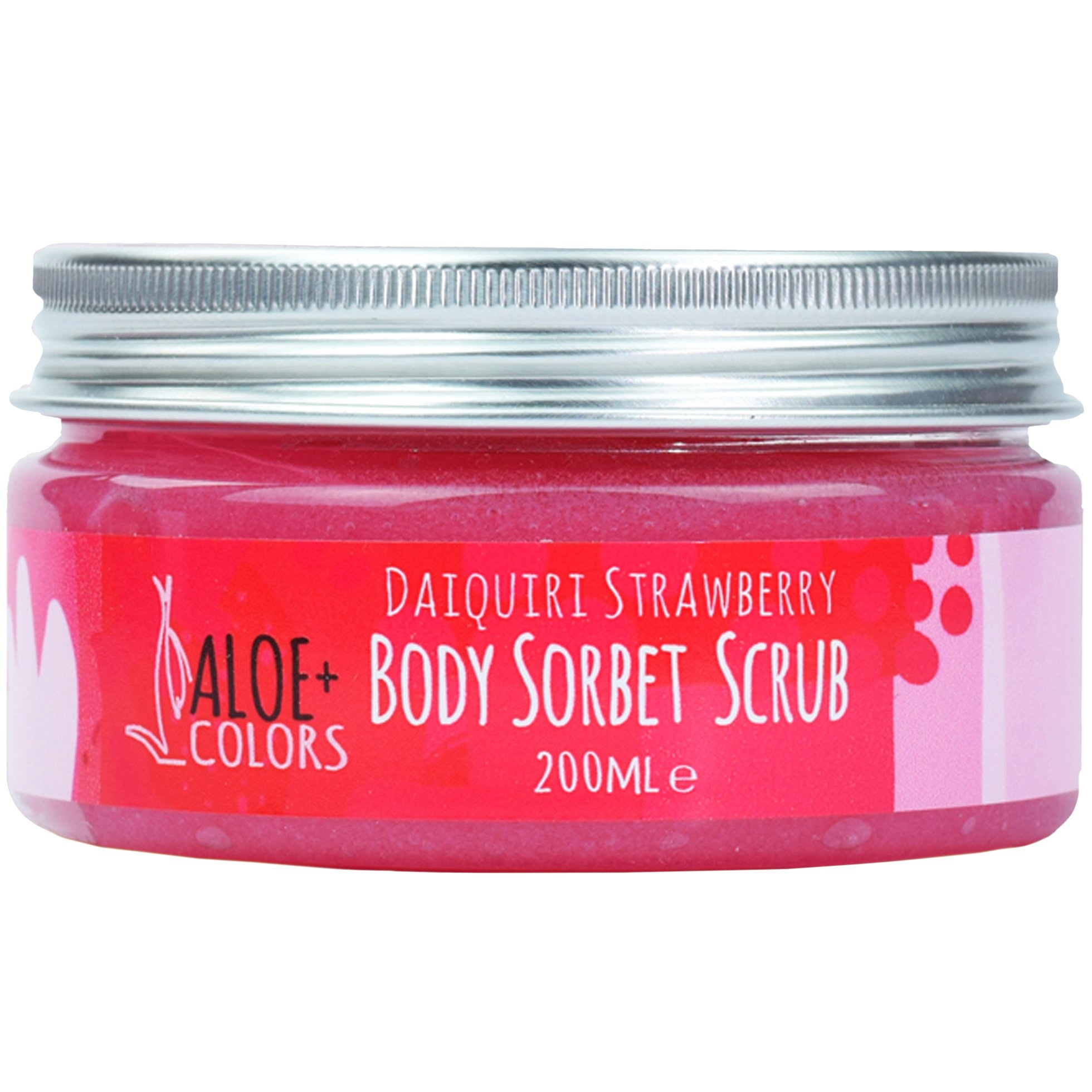 Aloe+ Colors Daiquiri Strawberry Body Sorbet Scrub Απολεπιστικό Σώματος με Βιολογική Αλόη & Άρωμα Κοκτέιλ Daiquiri Φράουλα 200ml
