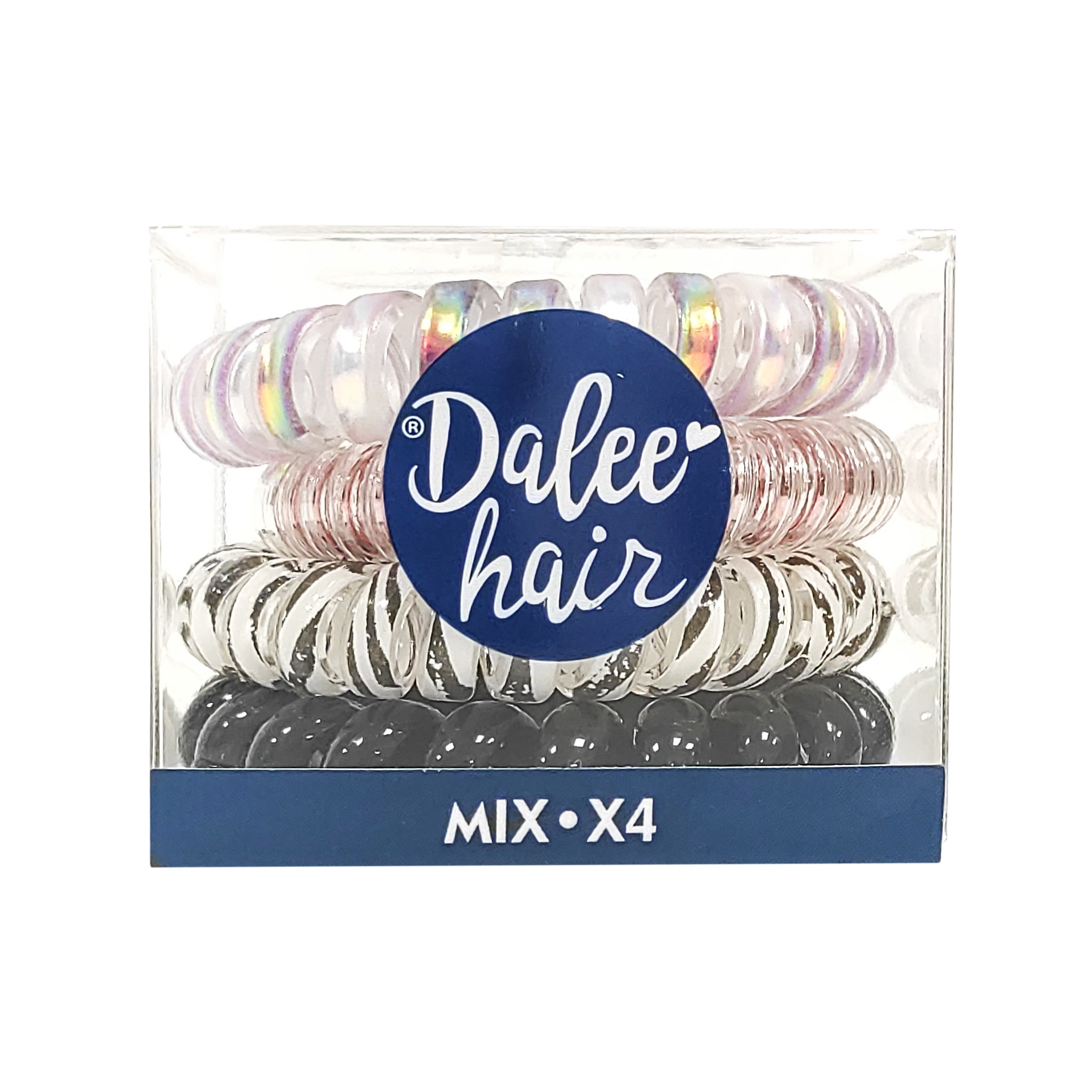 Medisei Dalee Hair Spiral Mix Σπιράλ Λαστιχάκια Μαλλιών 4 Τεμάχια