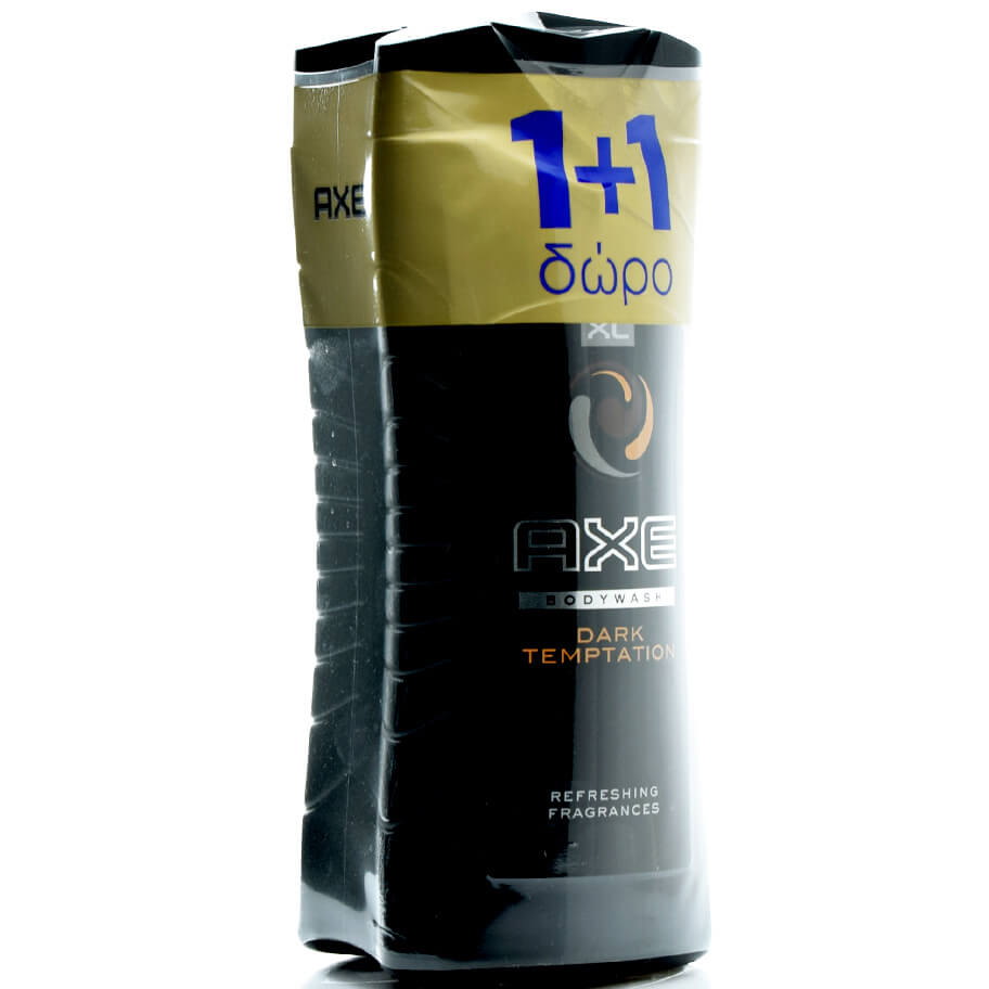 Axe Πακέτο Προσφοράς Dark Temptation Bodywash XL 2x400ml 1+1 Δώρο