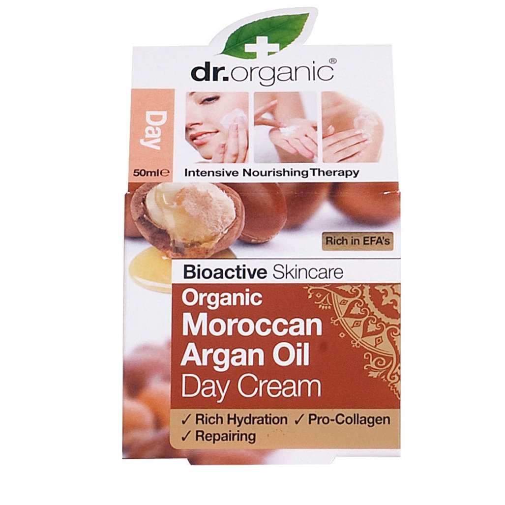 Dr Organic Moroccan Argan Oil Day Cream Αντιγηραντική Κρέμα Ημέρας με Βιολογικό Έλαιο Αργκάν 50ml