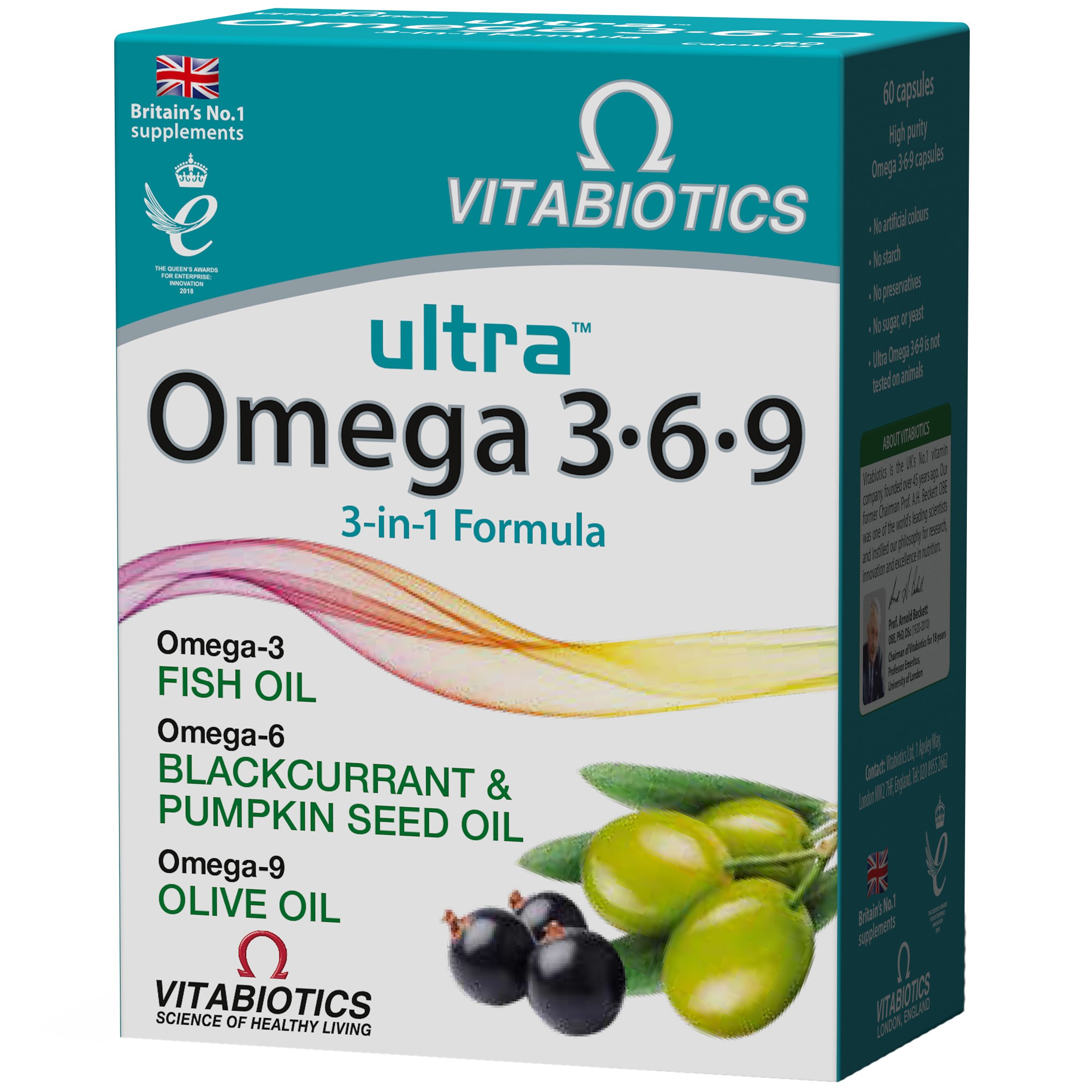 Vitabiotics Ultra Omega 3-6-9 3in1 Formula Συμπλήρωμα Διατροφής Λιπαρών Οξέων 60caps