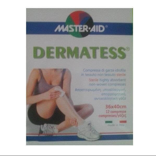 Master Aid Dermatess Αντικολλητικές Γάζες 36x40cm 12τεμ.
