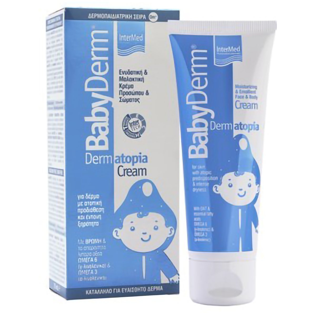 Babyderm Dermatopia Moisturizing & Emollient Cream Face, Body Ενυδατική & Μαλακτική Κρέμα Προσώπου, Σώματος 75ml
