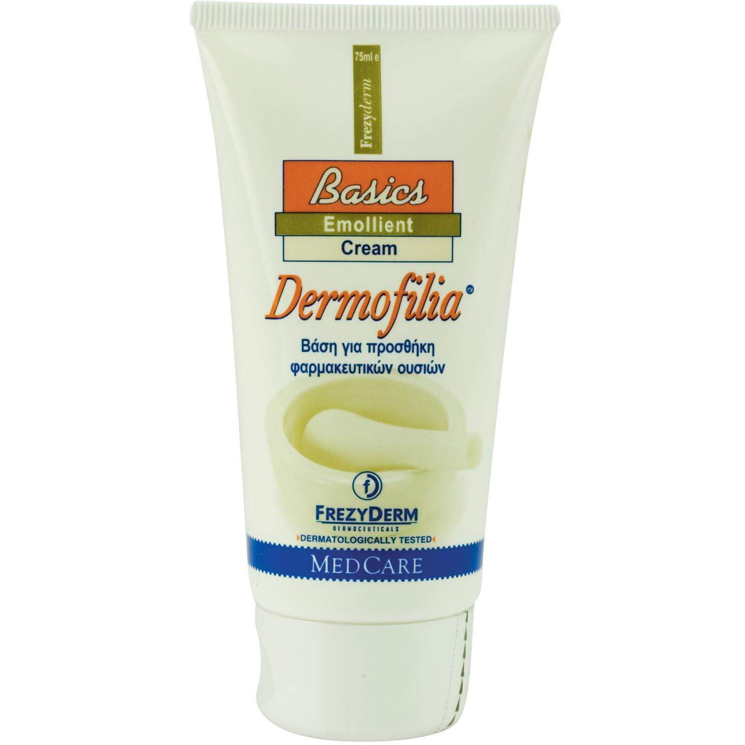 Frezyderm Dermofilia Basics Emollient Cream Μαλακτική Κρέμα – Βάση για Παρασκευή Γαληνικών Σκευασμάτων Χωρίς Άρωμα & Χρώμα 75ml