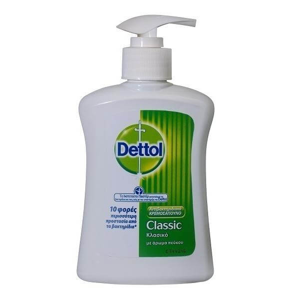 DETTOL Liquid Soap Classic Αντιβακτηριδιακό Υγρό Κρεμοσάπουνο Κλασικό 250 ml