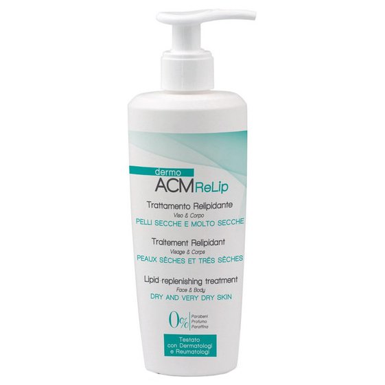 DermoACM ReLip Lipid Replanishing Treatment Face, Body Dry & Very Dry Skin Κρέμα Αναπλήρωσης Λιπιδίων για Πρόσωπο & Σώμα με Αντλία 300ml
