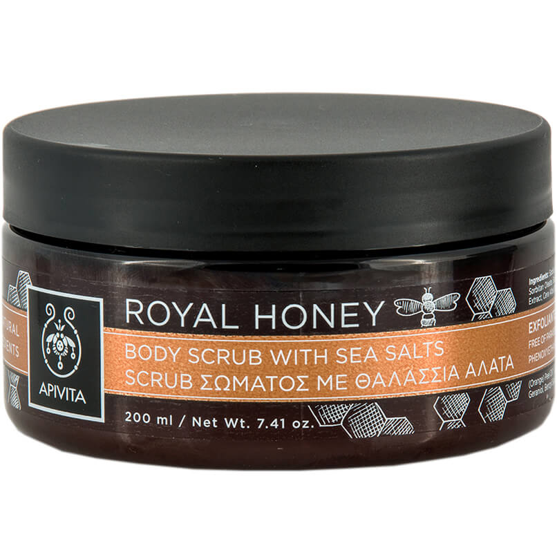Apivita Royal Honey Scrub Σώματος με Θαλάσσια Άλατα με Mέλι Τόνωση & Aναζωογόνηση 200ml