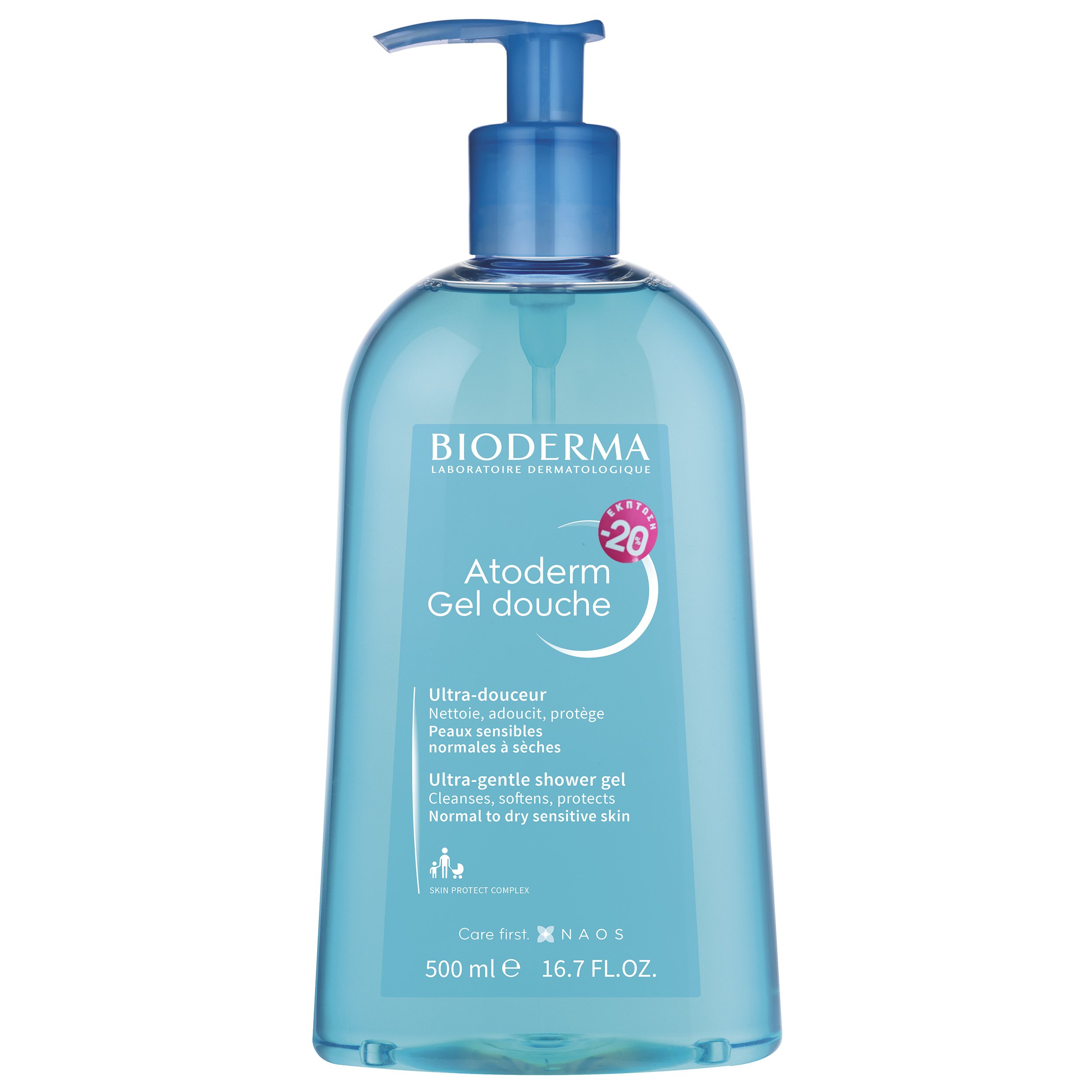Bioderma Promo Atoderm Gel Douche Ultra-Gentle Shower Gel Καθημερινό, Απαλό Αφρόλουτρο Χωρίς Σαπούνι που Σέβεται το Δέρμα 500ml σε Ειδική Τιμή