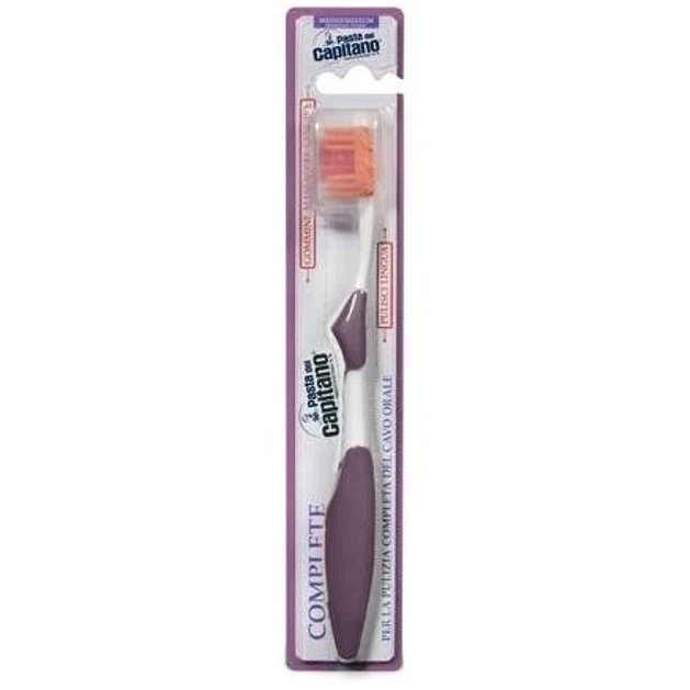 Health-Plus Pasta del Capitano Complete Toothbrush Medium Μέτρια Οδοντόβουρτσα σε Μωβ Χρώμα 1 Τεμάχιο -  Μωβ