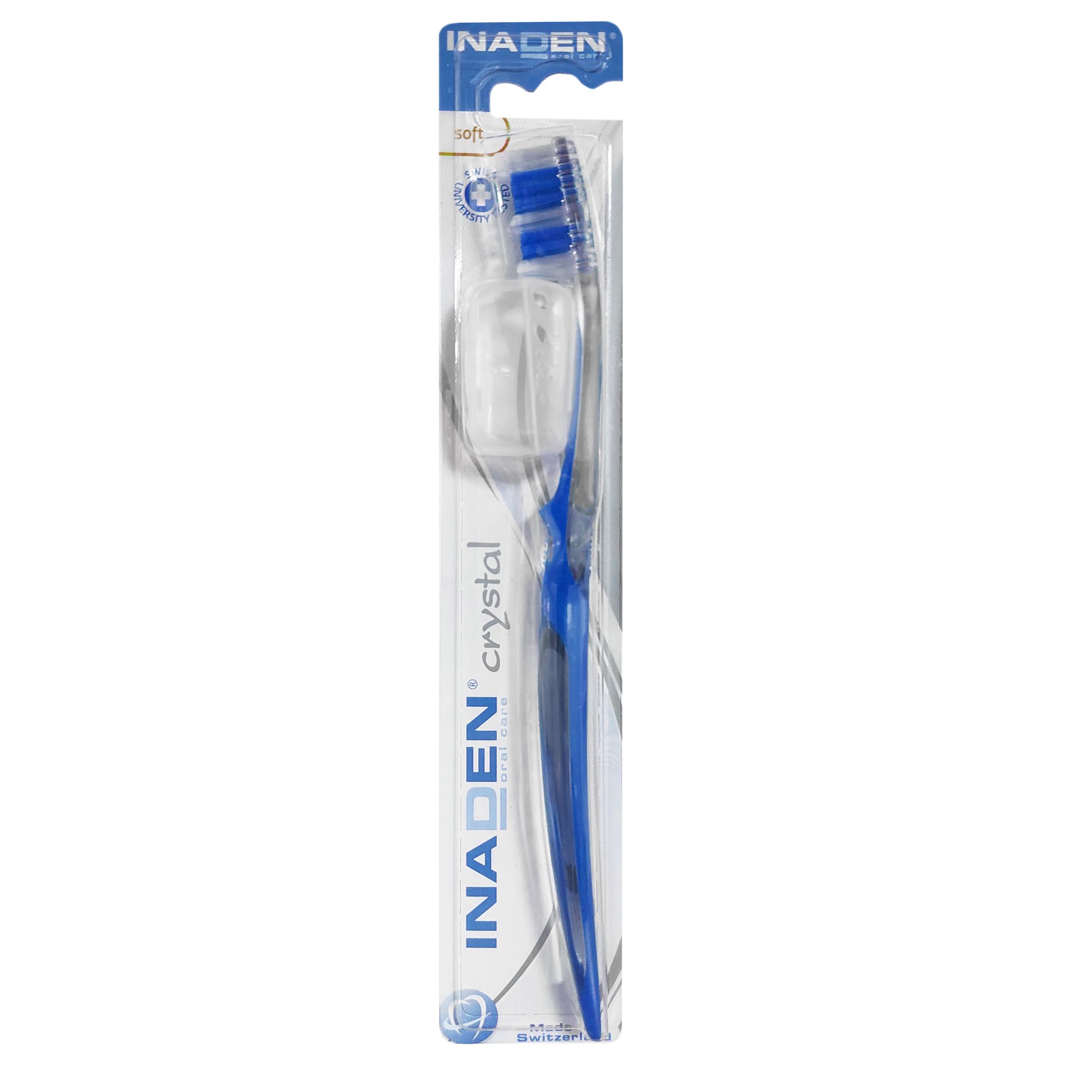 Inaden Crystal Soft Toothbrush Μαλακή Οδοντόβουρτσα για Βαθύ Καθαρισμό 1 Τεμάχιο – Μπλε