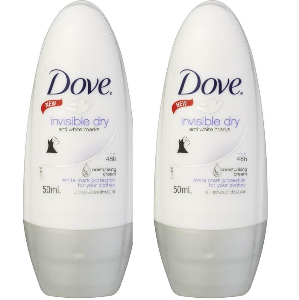 Dove Αποσμητικό Roll on Invisible 2 x 50ml Πακέτο 1+1
