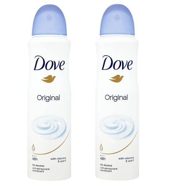 Dove Πακέτο Προσφοράς Αποσμητικό Spray Original 2 x150ml 1+1 Δώρο