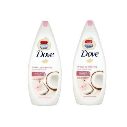 Dove Αφρόλουτρο Coconut Με Γάλα Καρύδας Και Πέταλα Γιασεμιού 2x750ml Πακέτο 1+1