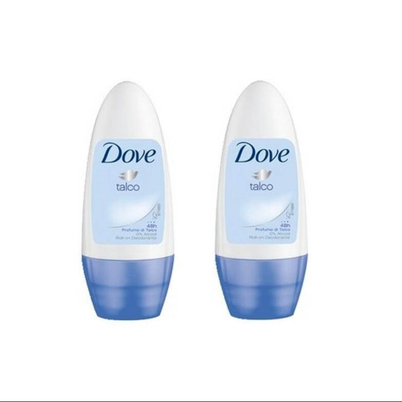 Dove Αποσμητικό Roll on Talco 2 x 50ml Πακέτο 1+1