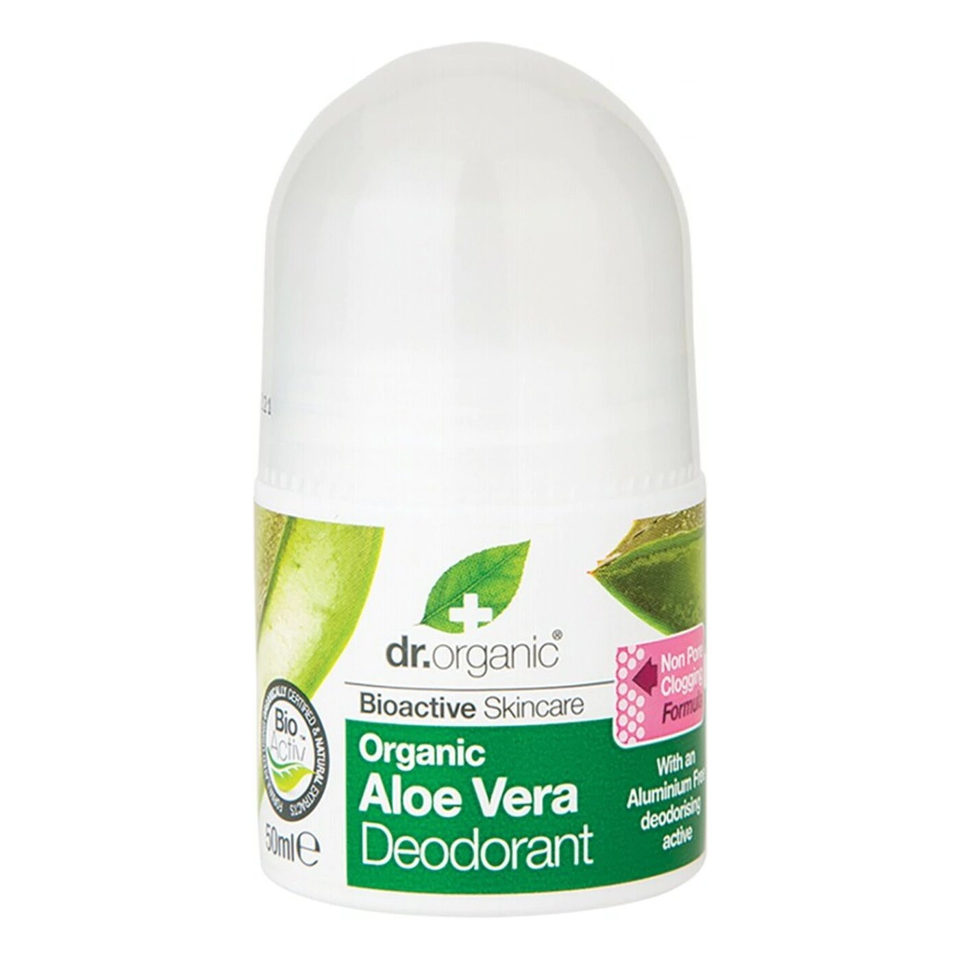 Dr Organic Organic Aloe Vera Deodorant Αποσμητικό με Βιολογική Αλόη Βέρα 50ml