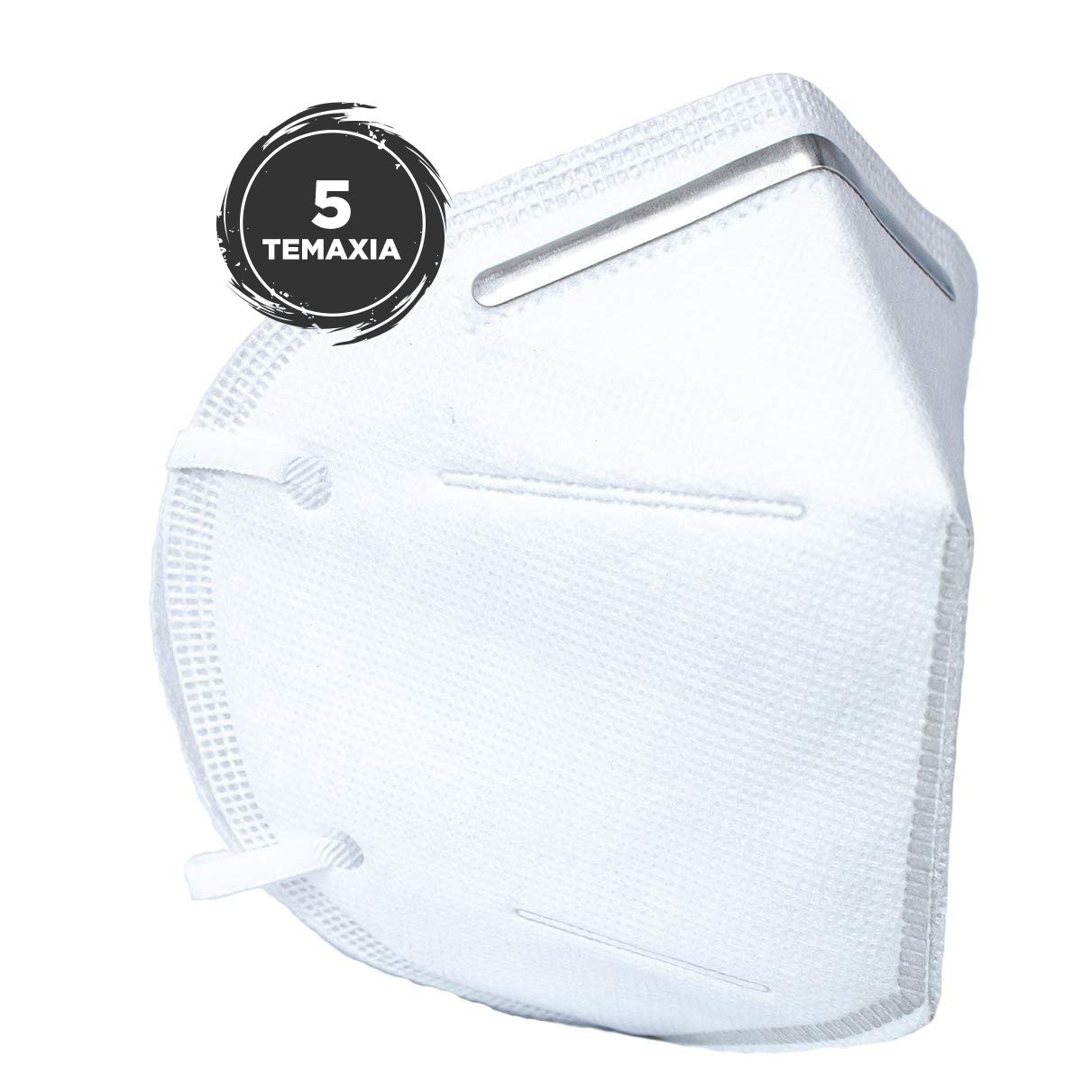 Disposable Mask For Civil Use FFP2 – KN95 Μάσκα Προστασίας με Μεταλλικό Έλασμα Μίας Χρήσης 5 Τεμάχια