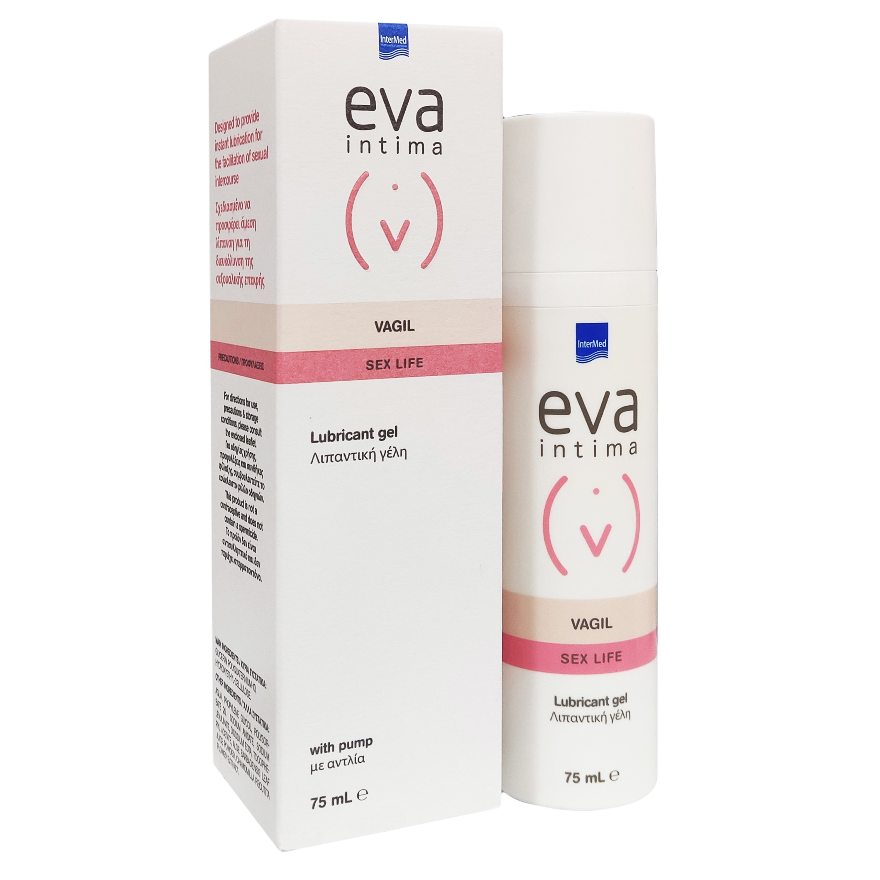 Eva Eva Intima Vagil Sex Life Gel Κολπικό Gel για τη Διευκόλυνση της Σεξουαλικής Επαφής 75ml