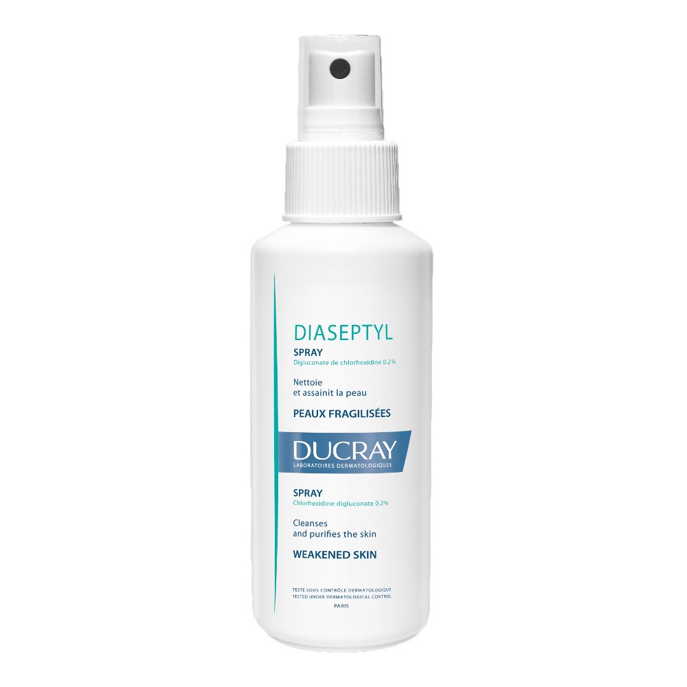 Ducray Diaseptyl Spray – Αντισηπτικό Διάλυμα Χλωρεξιδίνης 0.2% σε Σπρέι για Πληγές 125ml