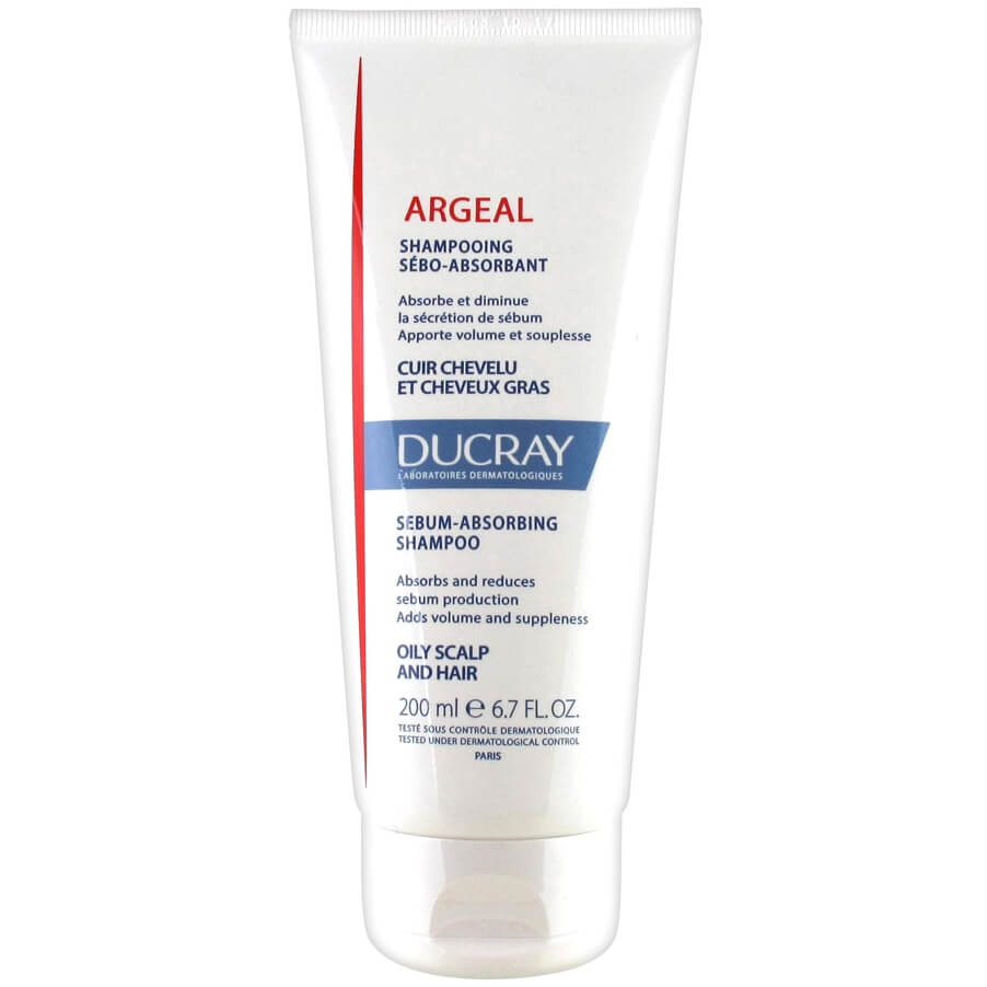 Ducray Argeal Shampooing Sebo-Absorabant Σμηγματο-Απορροφητικό Σαμπουάν για Λιπαρό Τριχωτό Κεφαλής & Λιπαρά Μαλλιά 200ml