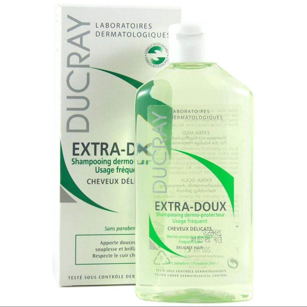 Ducray Extra-Doux Δερμοπροστατευτικό Shampoo Συχνής Χρήσης για το Ευαίσθητo Τριχωτό – 200ml