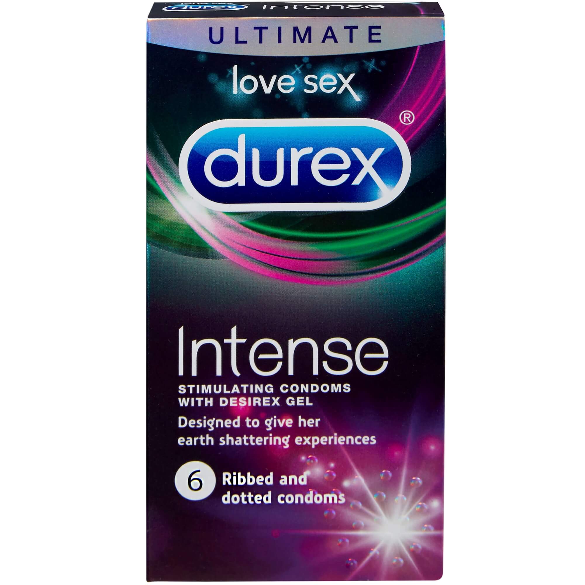 Durex Intense Stimulating Condoms Διεγερτική Υφή με Ραβδώσεις και Κουκίδες 6 Τεμάχια