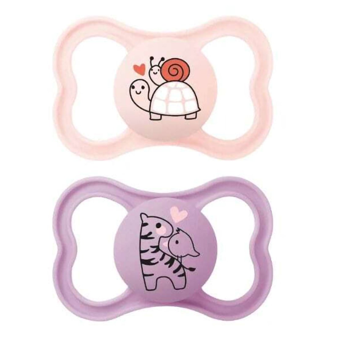 Mam Supreme Silicone Soother 6-16m Κωδ 245S Ορθοδοντική Πιπίλα Σιλικόνης από 6 Έως 16 Μηνών 2 Τεμάχια – Ροζ/ Μωβ