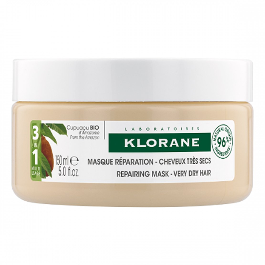 Klorane Cupuacu Mask Μάσκα Θρέψης & Επανόρθωσης για Ξηρά Μαλλιά με Βιολογικό Βούτυρο Cupuacu 150ml