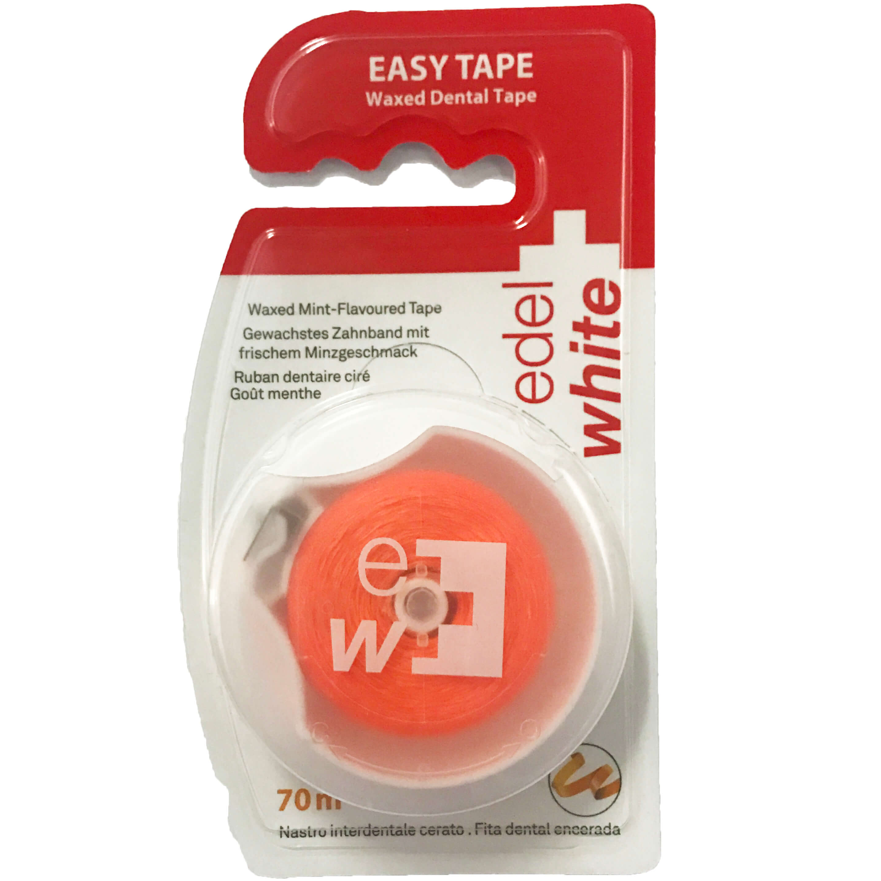 Edel White Edel White Easy Tape Κερωμένη Οδοντική Ταινία 70m