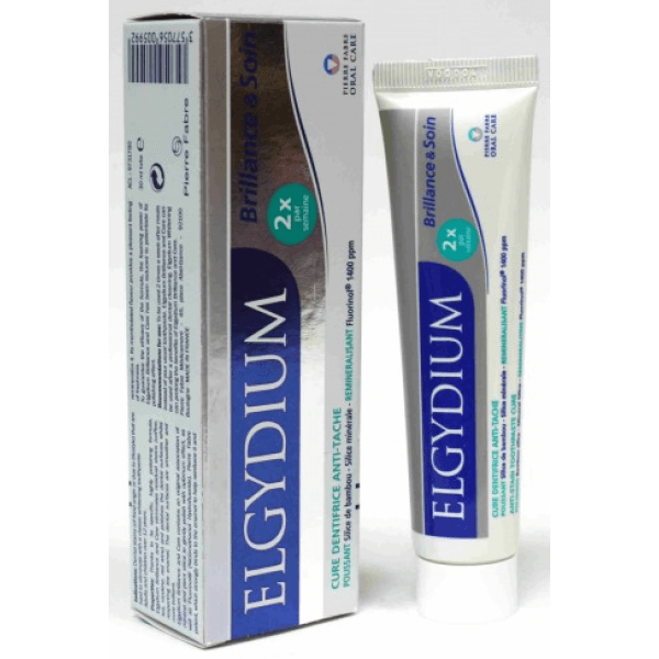 Elgydium Brilliance & Care Pasta 30ml Οδοντόπαστα Ζελέ Κατά Των Λεκέδων Στα Δόντια