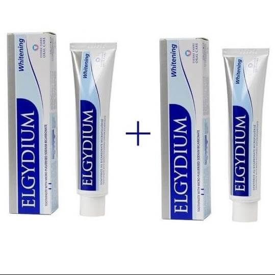 Elgydium Whitening Οδοντόκρεμα Λευκαντική Jumbo 2 x 100ml