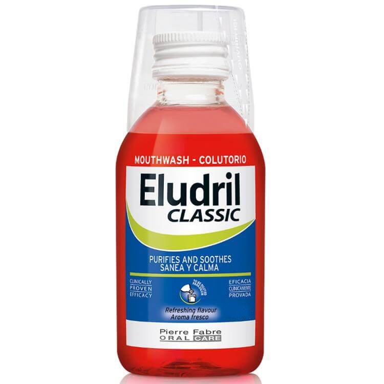Eludril Classic Υγρό Διάλυμα για Στοματικές Πλύσεις, Εξυγιαντικό, Καταπραϋντικό – 200ml