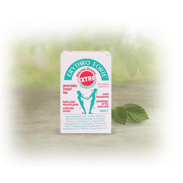 Erythro Forte Extra Cream Παρέχει Ανακούφιση Στους Πόνους 100ml