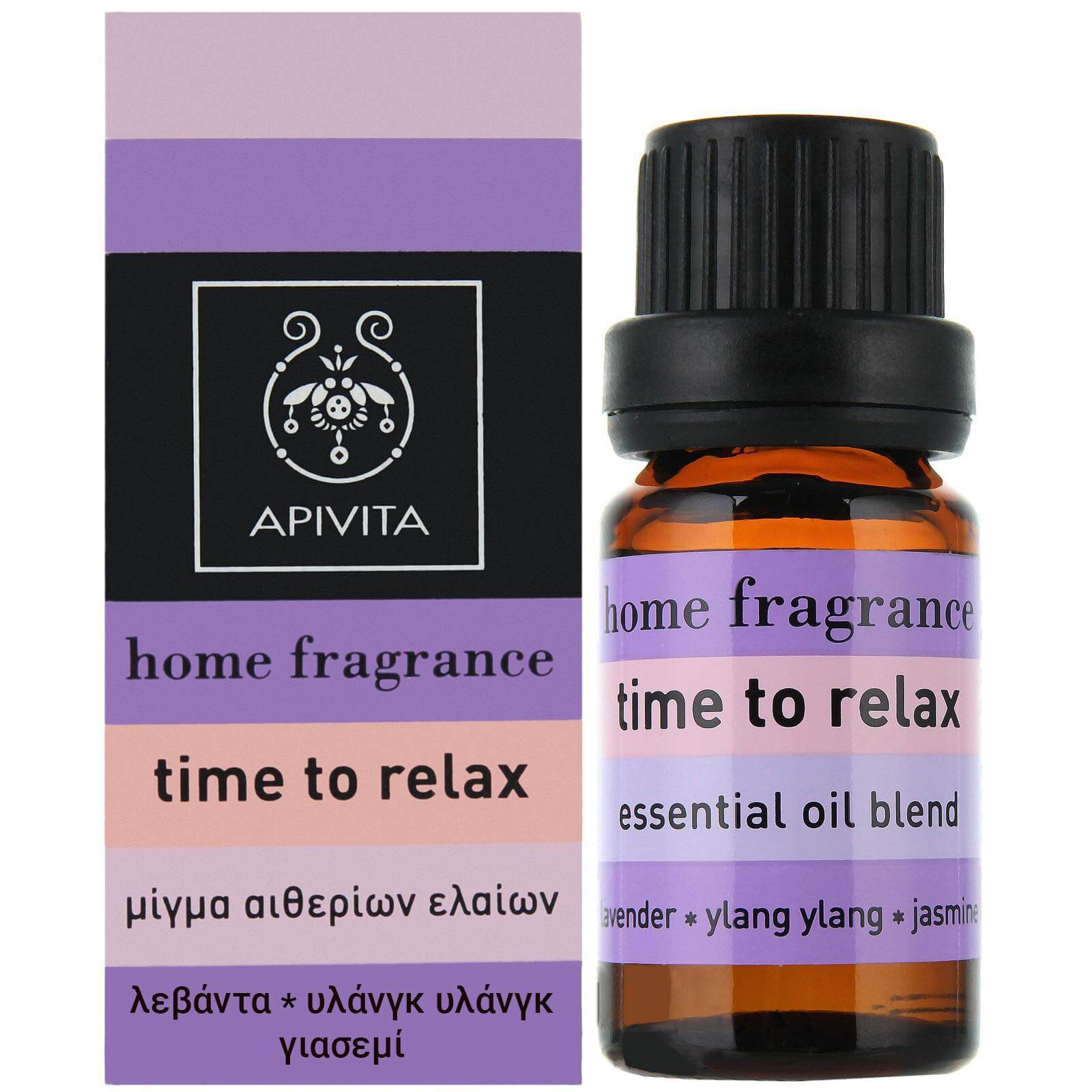 Apivita Apivita Essential Oil Time To Relax Λεβάντα, Γιασεμί, Υλάνγκ-Υλάνγκ 10ml