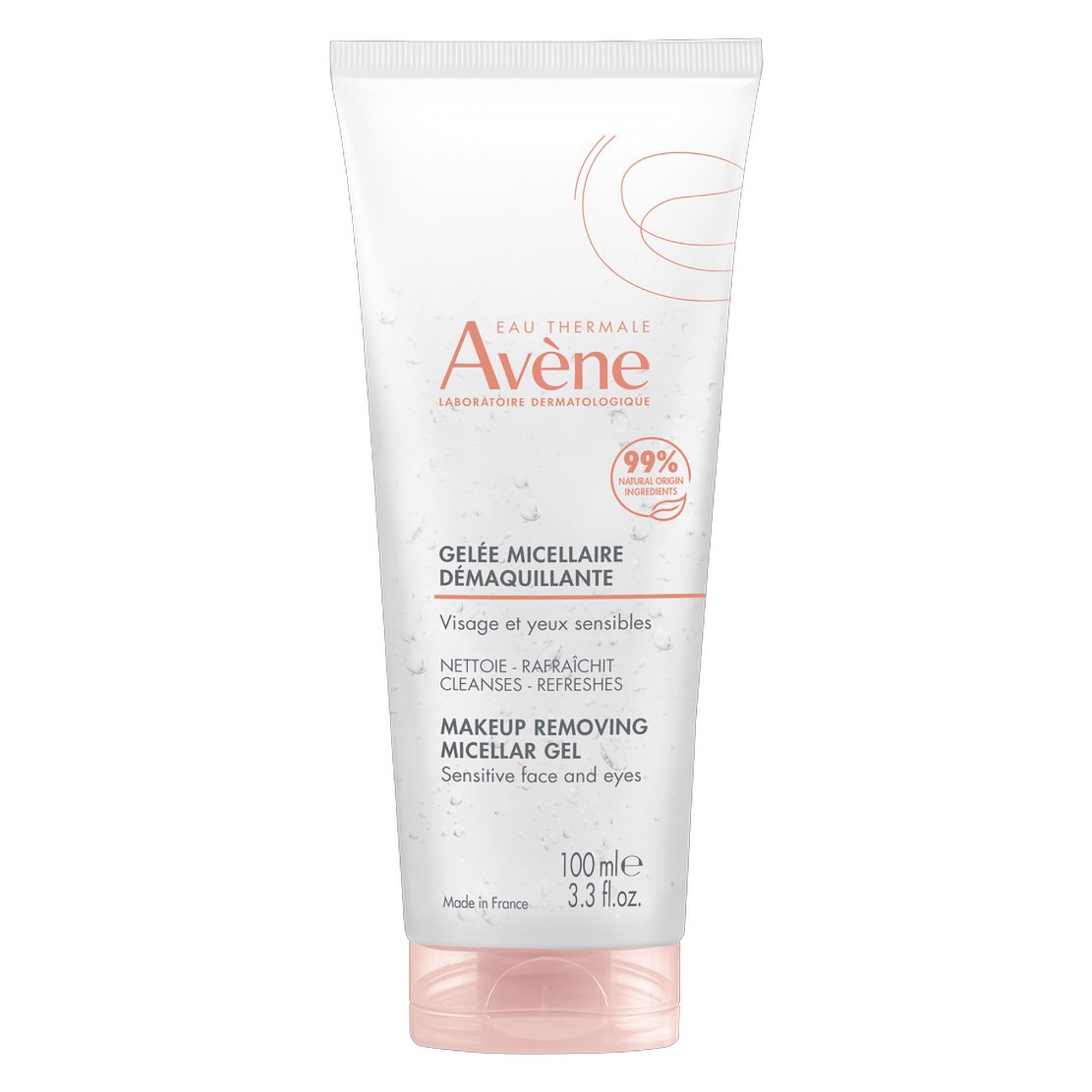 Avene Make Up Removing Gel for Sensitive Face & Eyes Gel Ντεμακιγιάζ & Καθαρισμού Προσώπου, Ματιών για με Μικύλλια 100ml