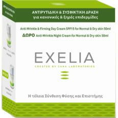 Exelia Anti-Wrinkle & Firming Day Cream SPF15 για κανονικές επιδερμίδες 50ml + Δώρο Anti-Wrinkle Night Cream για κανονικές 50ml