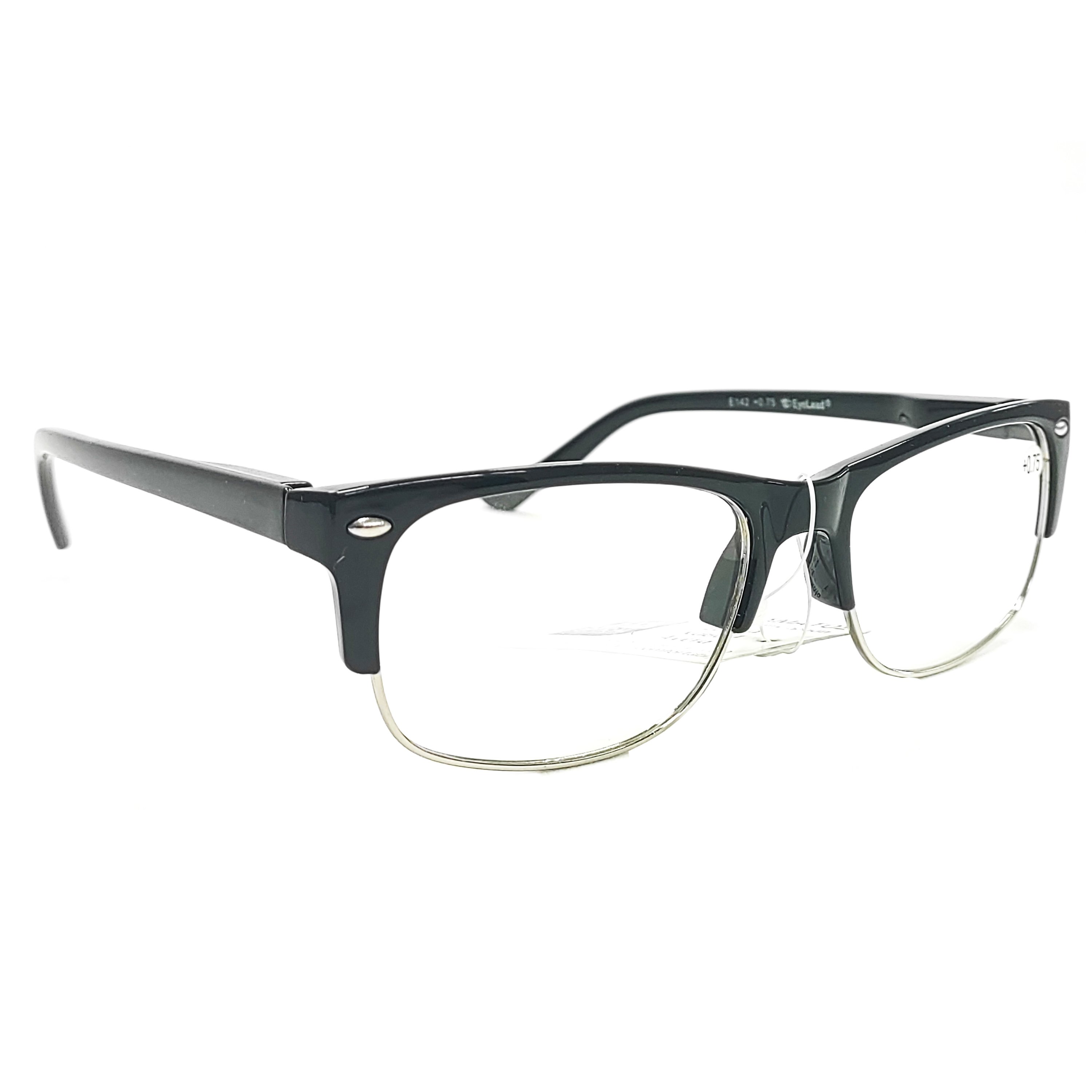 Eyelead Γυαλιά Διαβάσματος Unisex Γκρι Μαύρο Κοκκάλινο E152 – 1,00