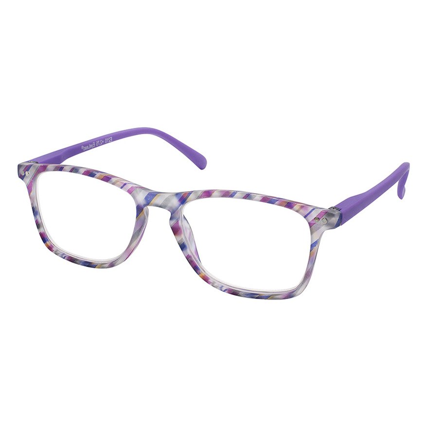Eyelead Γυαλιά Διαβάσματος Unisex Πολύχρωμο Μωβ, με Κοκκάλινο Σκελετό E210 – 3,50