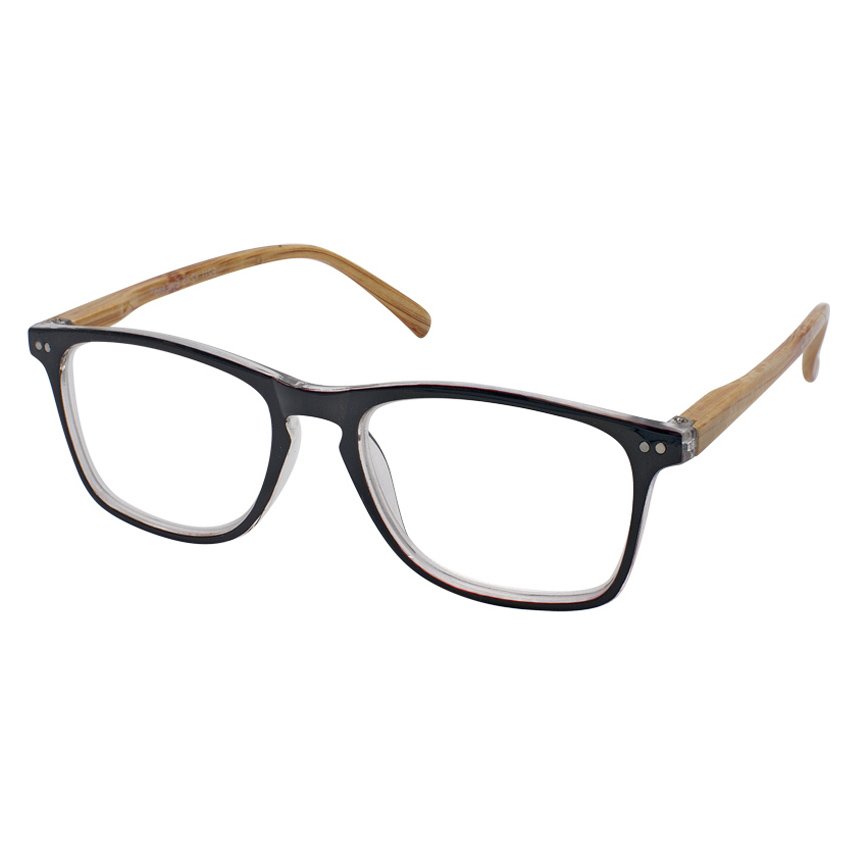 Eyelead Eyelead Γυαλιά Διαβάσματος Unisex Μαύρο Κοκκάλινο με Ξύλινο Βραχίονα E211 - 3,50