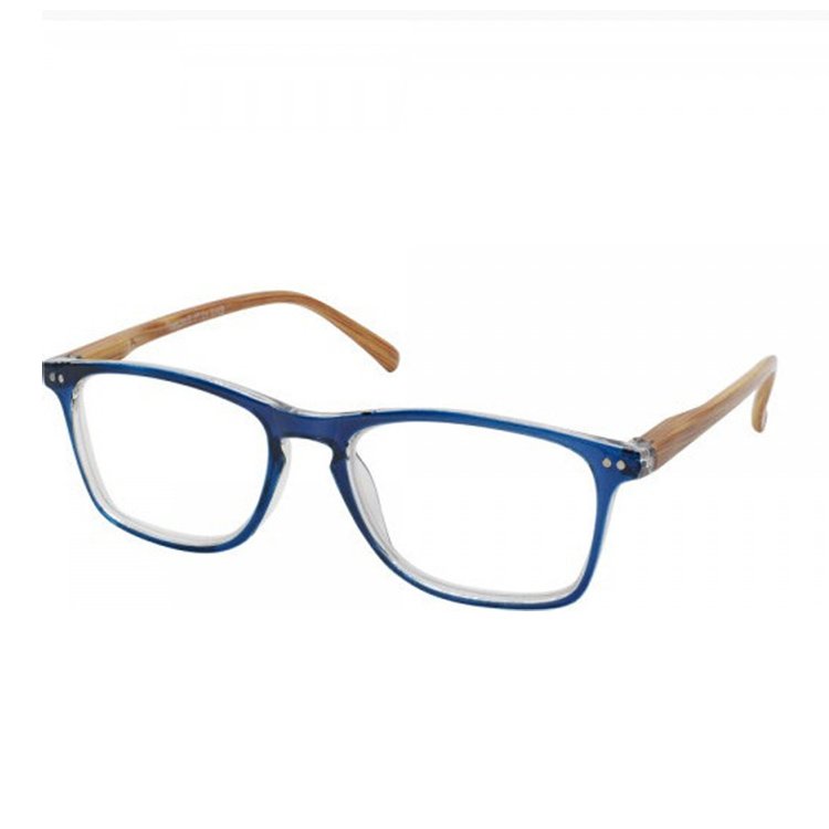 Eyelead Γυαλιά Διαβάσματος Unisex Μπλε Κοκκάλινο με Ξύλινο Βραχίονα E212 – 1,75